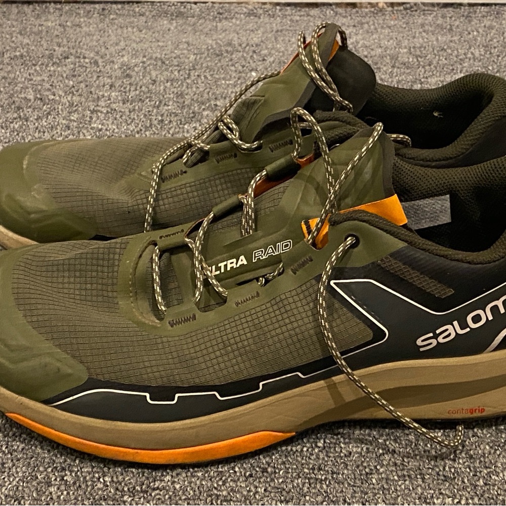 Salomon Men's Ultra Raid Green Running Shoes